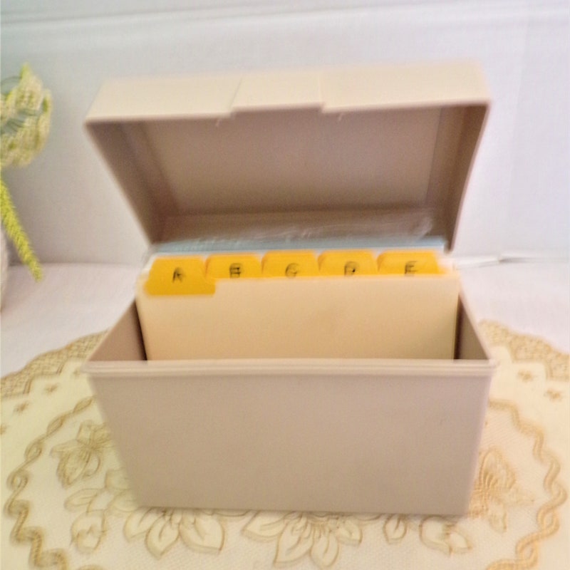Address File Box - Etsy
