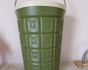 Cubitera/enfriador de vino térmico Lustro Ware vintage, década de 1960, EE. UU.