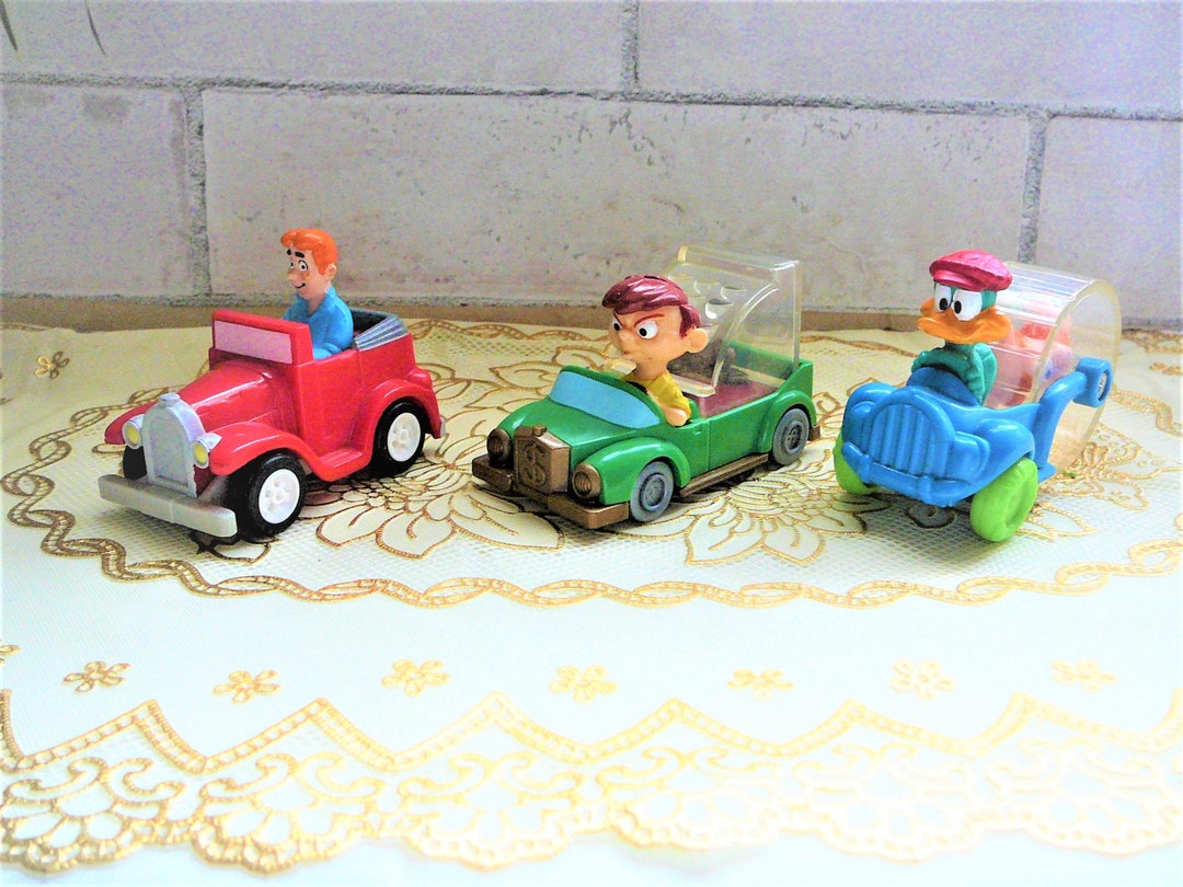 Vintage Plucky Duck, Porky Pig, Archie and Montana Max Childs Toy Cars ...