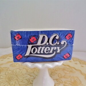 Vintage D.C. Lottery Cube Notepad 500 Sheets, Gag Gift Made in USA NOS