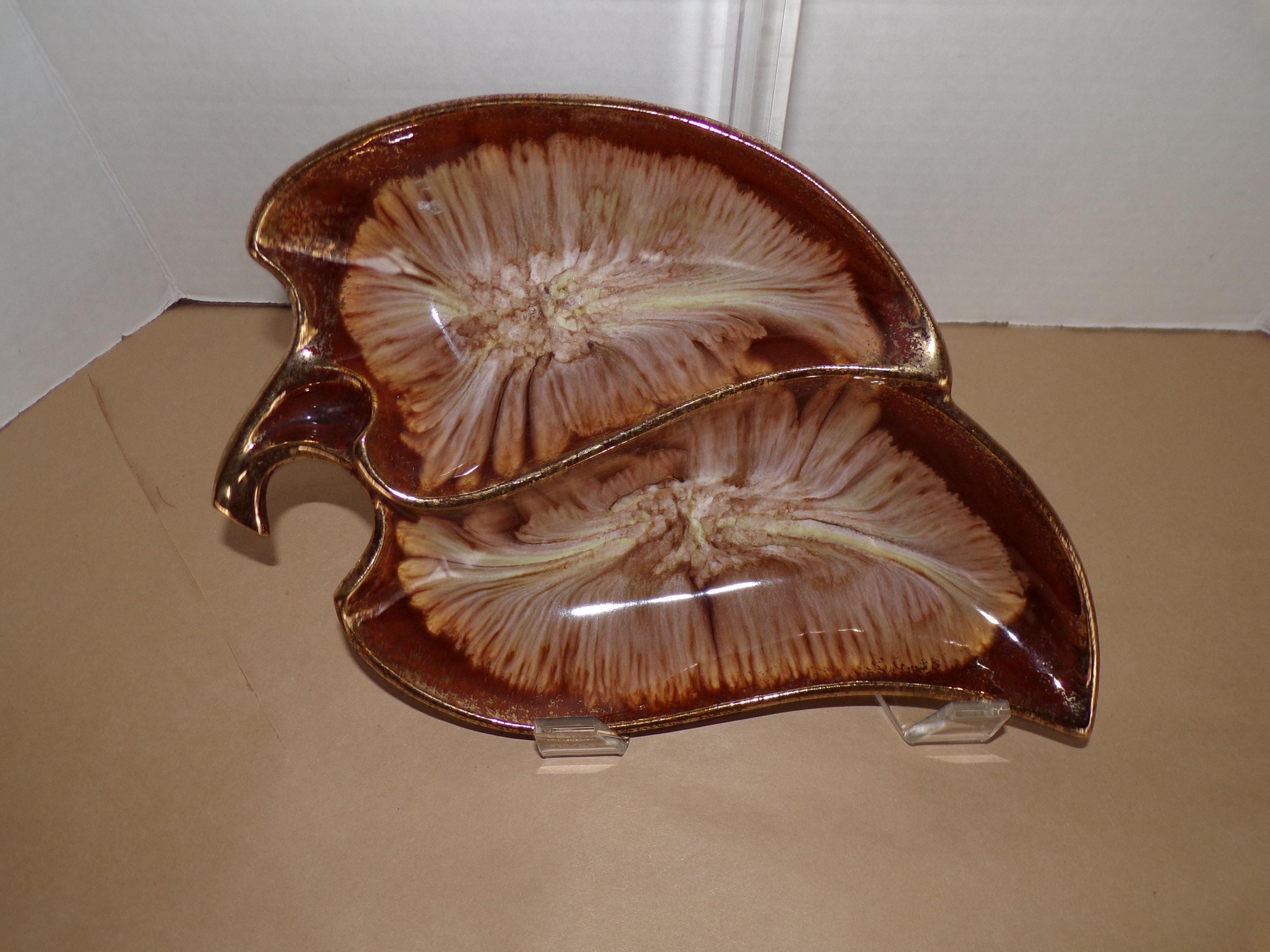 California Original Pottery Leaf Tray - Etsy