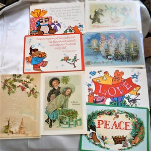 Vintage Weihnachtspostkarten A Sunshine Card Co. 6 x 4 1/4