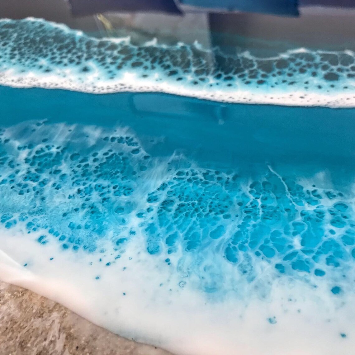 3D Ocean Resin Art Wave Wall Decor Gift for mother Ocean Etsy