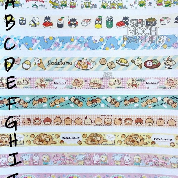 Multiple Characters Washi Tape 15mmx5meters