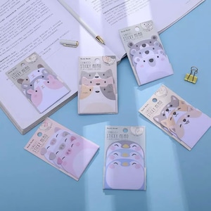Cute Animal Sticky Memo Pads (45 Sheets)