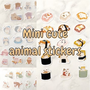 Mini animal stickers - journaling - scrapbooking - planner