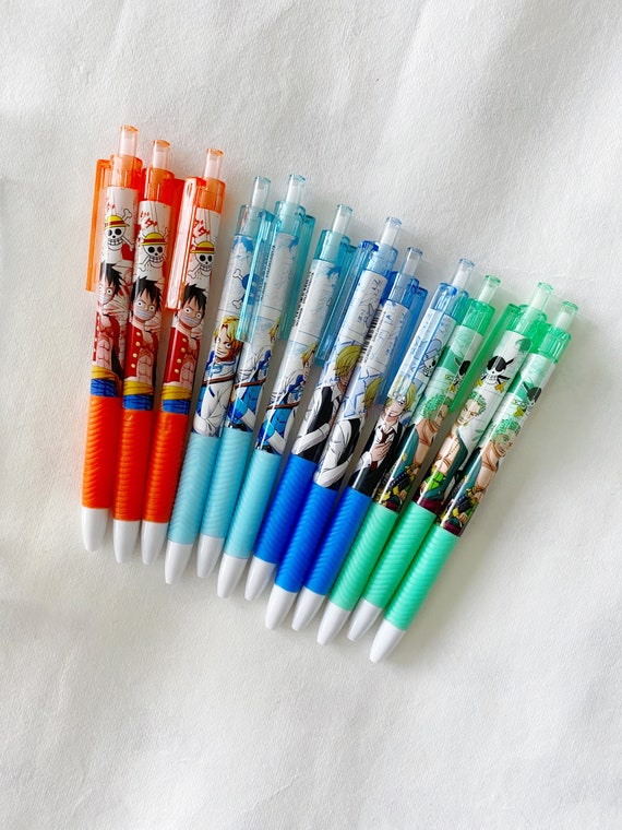 Anime Pens Anime School Supplies 12pcs Black Gel Ink Pens Writing Pens (Guimie pen-12pcs)
