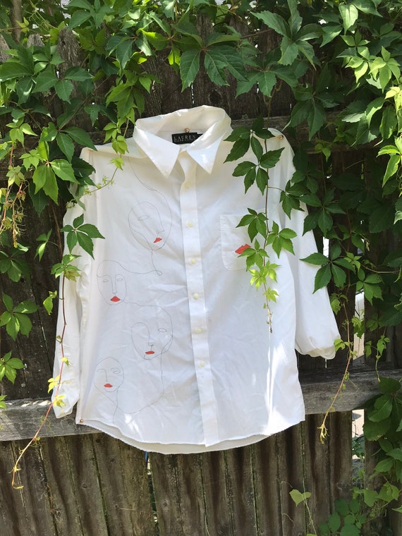 ralph lauren white collar dress shirt Polo Ralph Lauren Slim Oxford Shirt - White