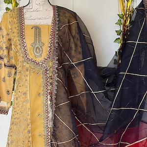 Pakistaanse salwar Kameez, Pakistaanse designer salwar Kameez feestkleding, Pakistaanse feestjurk voor vrouwen