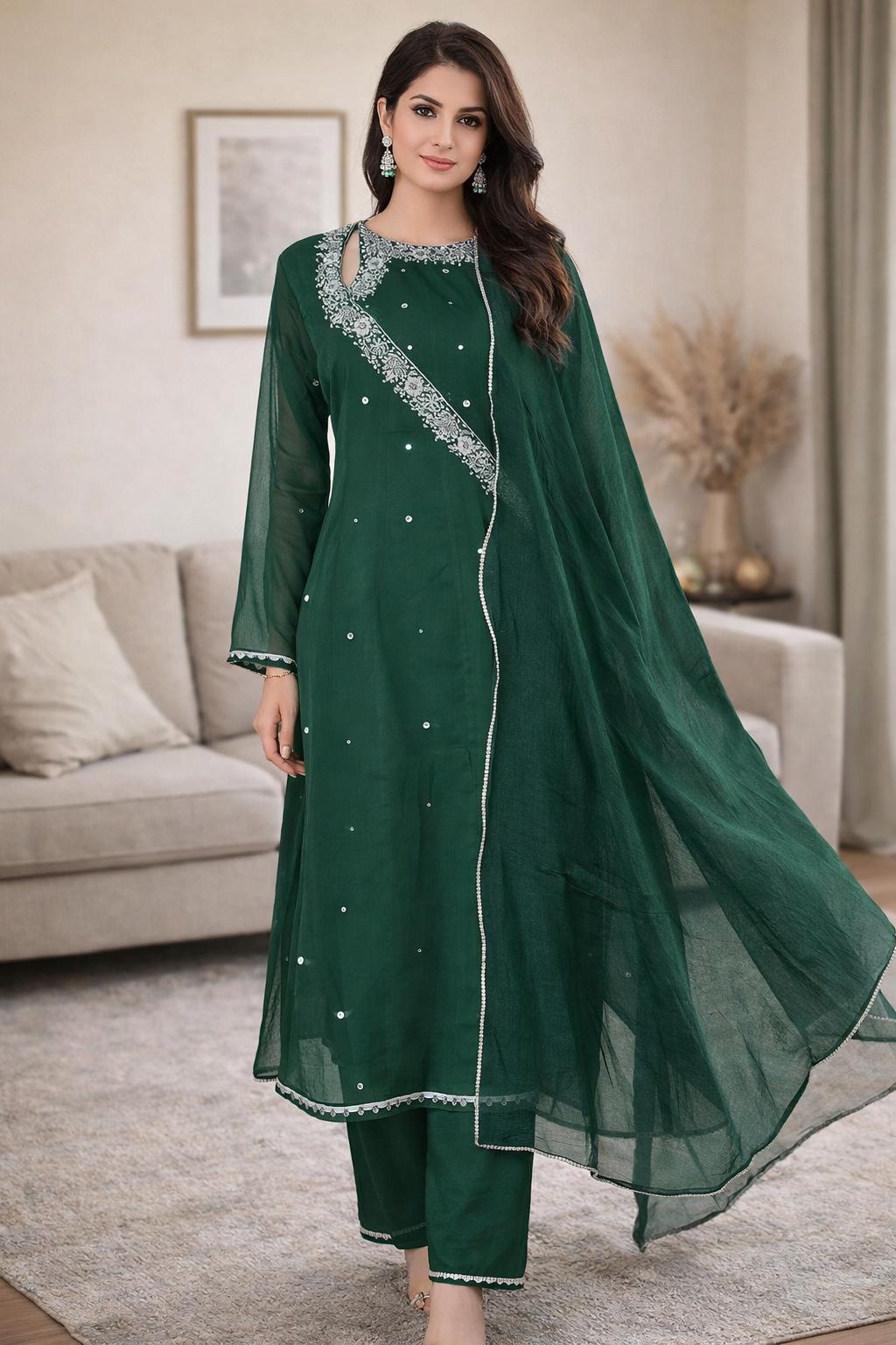 white christmas dresses Buy Pakistani Dress in Open Short Frock and Gharara Style Medium