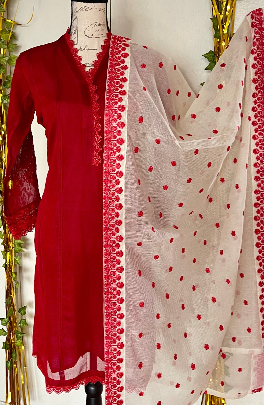 fitted lace wedding dress Muskaan