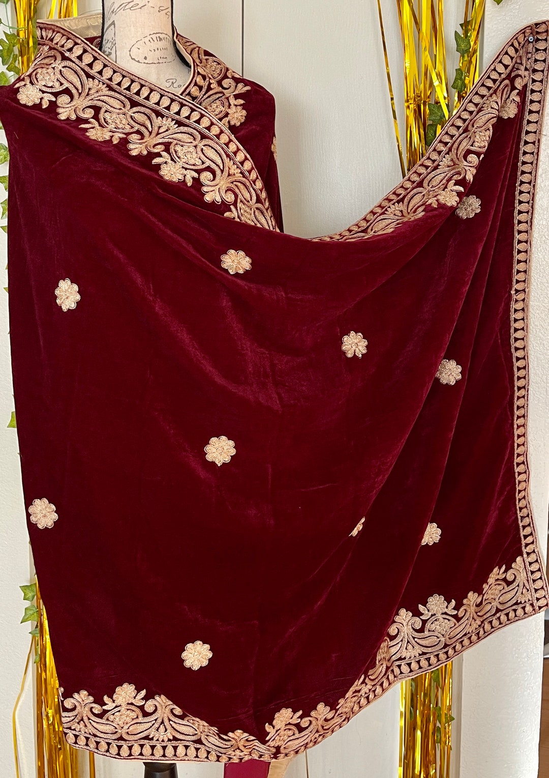 alkaram velvet shawl