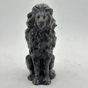 3.4&quot; Natural Yooperlite Lion,Crystal Carving,Crystal Lion,Reiki Healing，Home Decoration,Crystal Collect,Crystal Gifts 1PC