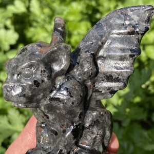 Gargoyle In Ossidiana Naturale Intagliata Da 2,2'', Gargoyle Di - Foto 11