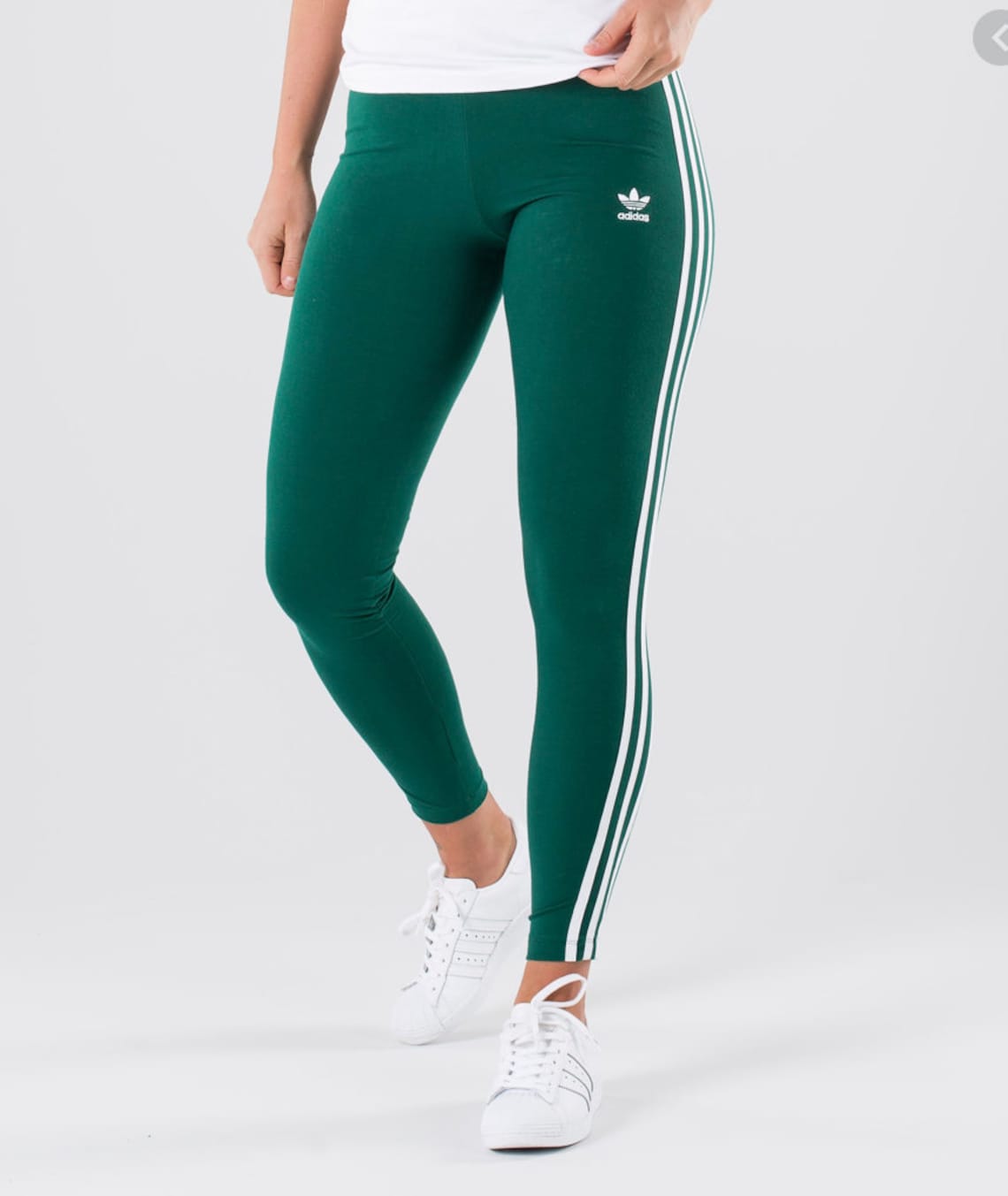 Green Adidas Legging Etsy