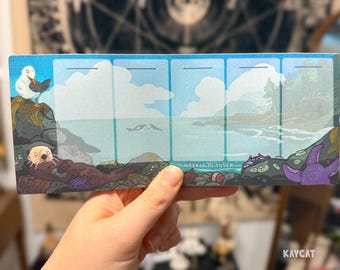 Weekly Planner Notepad Tidepool Otter Seagull Starfish Orca PNW Seattle Forest Nature Ocean