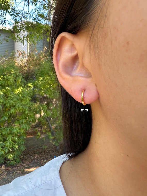 Gold Hoop Clip on Earrings Dainty Minimalist Clip On Earrings Clip On Earrings for Men Women Invisible Clip On Earrings No Piercing