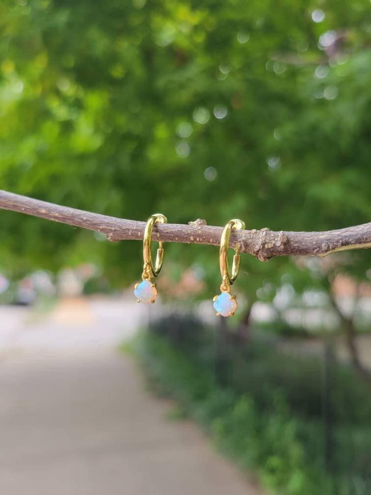 Dainty Gold Charm Earrings