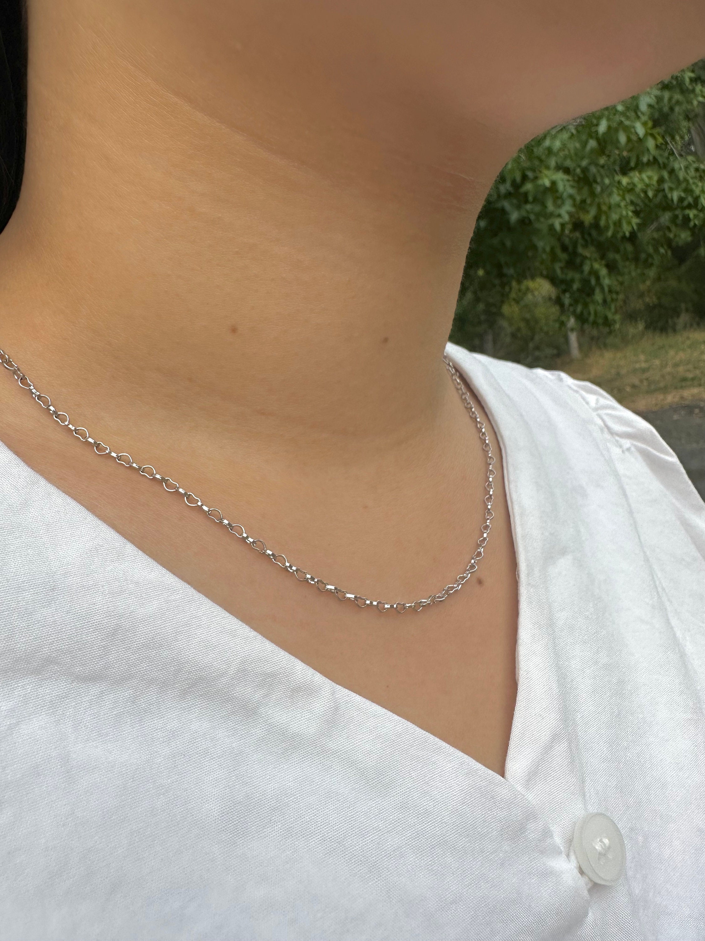 ブレスレット LESS IS MORE silver heart necklace il_fullxfull.5352323988_alkr.jpg