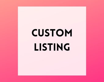 Custom Listing - Silver Star