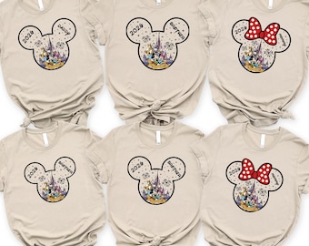 Custom Disney Family Vacation Shirt, Mickey Mouse Balloon Tee, Disney World Trip 2026 Shirt, Matching Disney Family Tee, Epcot Trip Shirt