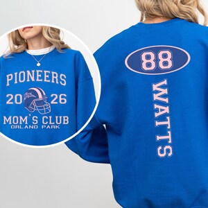 Custom Football Mom Club Sweatshirt,Personalized Sport Mom Football Number Sweatshirt,Game Day Mamas Aesthetic Football Sweatshirt,Mama Club