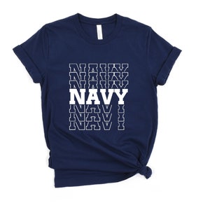 Navy Shirt, Mirror Font, Retro Shirt, US Navy Shirt, Military Tshirt, Patriotic Shirt, Navy Veteran Shirt, Memorial Day Shirt, Veterans Gift