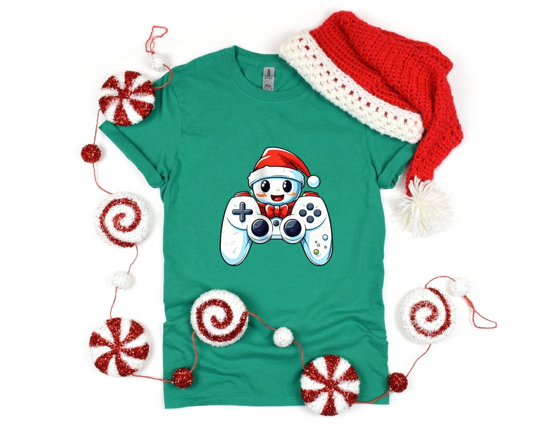 Gamer Christmas Snowman Shirt Custom Christmas Game Etsy