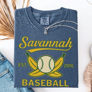 Retro Savannah Gameday Comfort Shirt,Vintage Baseball Shirt,Unisex Comfort Colors Gameday Shirt,Banana Fan Shirt, Summer Sports Shirt,