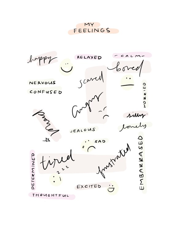 Feelings Chart For Toddlers