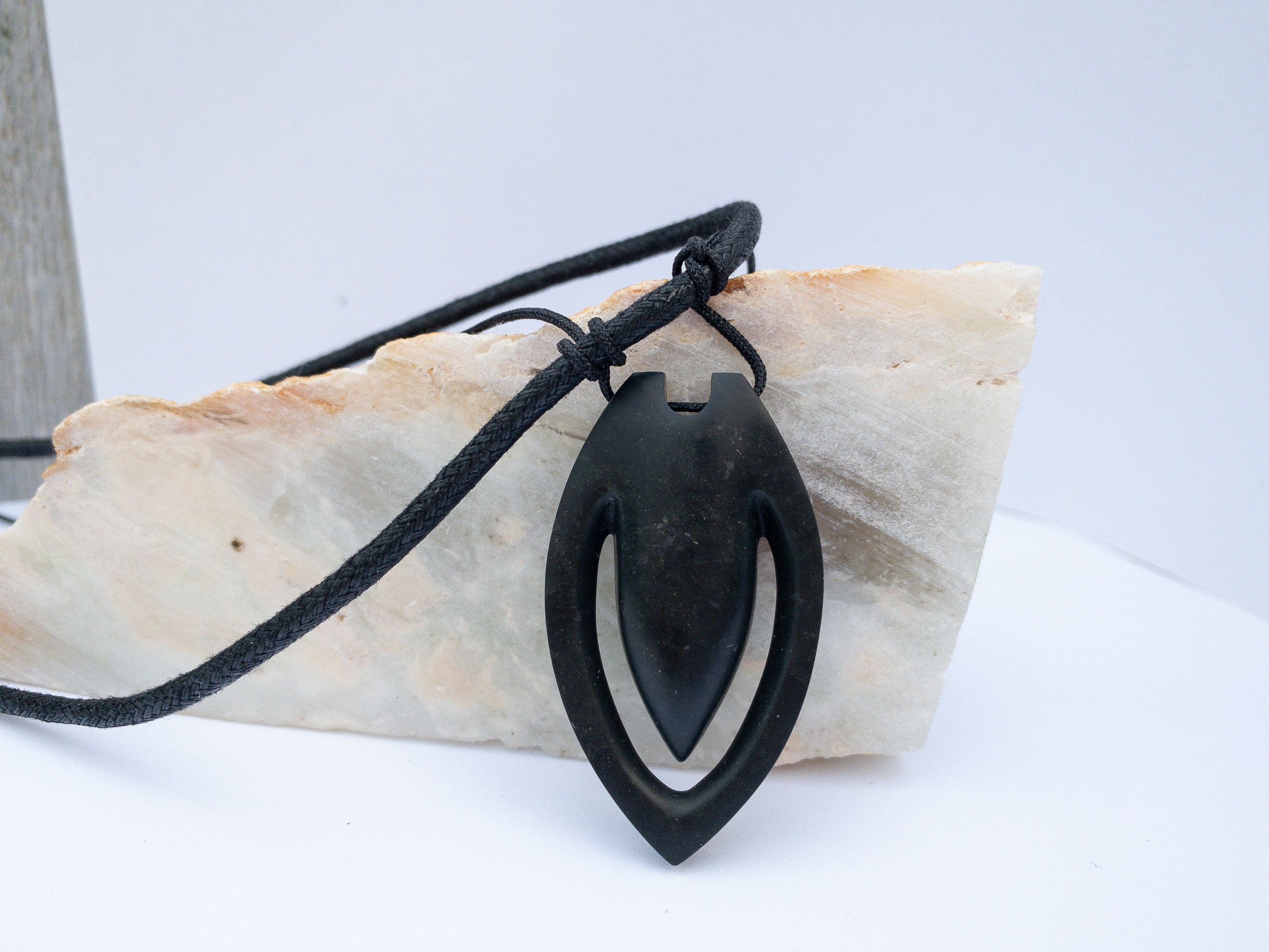 Black Jade pendant "Secrete of Venus", gift for girlfriend