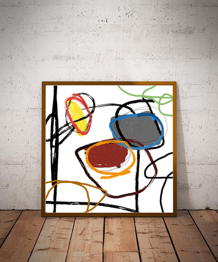 Abstract art modern art contemporary art digital art Etsy