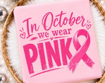 Roze, effen kleur, in oktober dragen we roze, PNG, bewustwording van borstkanker