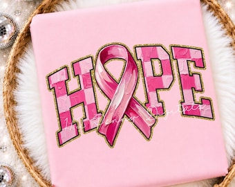 Hoop, Borstkanker, Penseelstreek, Lint, Roze geruit, PNG