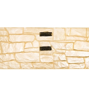 3D Granite Stone Set 2 pcs Vertical Decorative Impression Concrete Cement Stamp