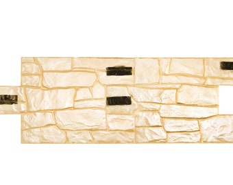 3D Granite Stone Set 2 pcs Vertical Decorative Impression Concrete Cement Stamp