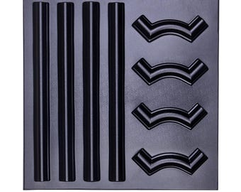 Frame 3D Decorative Wall Panel Plastic Mould Mold for Plaster Gypsum DIY Decor