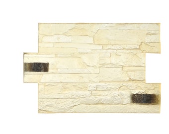 3D Stone Pattern Vertical Decorative Imprint Concrete Cement Mat Stamp Monaco