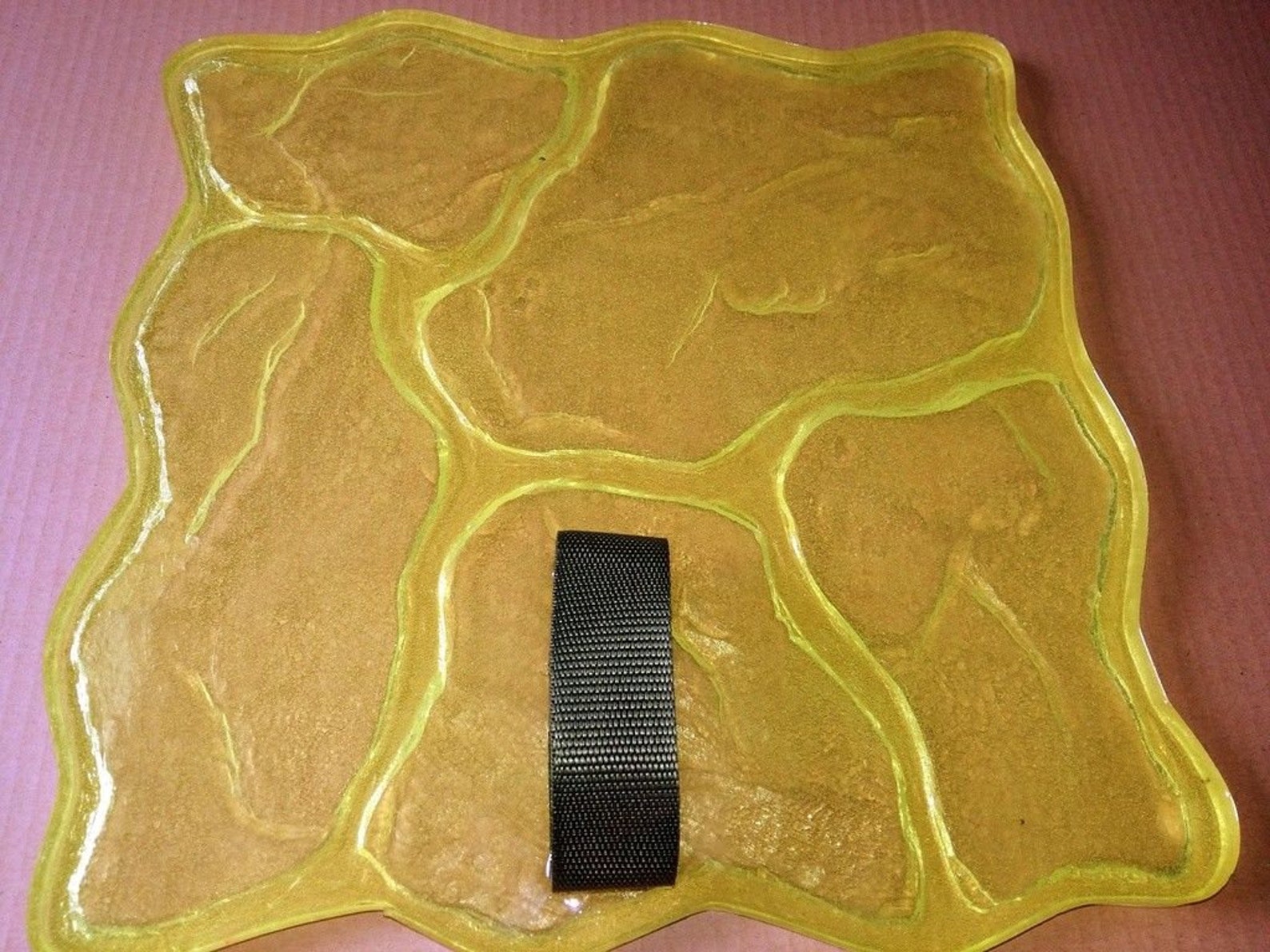 View of Stone Decorative Concrete Cement Imprint Texture Polyurethane Stamp Mat ...