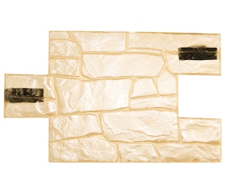 Estera decorativa vertical con estampado de piedra de granito en 3D para hormigón