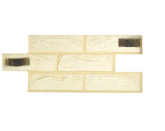 3D Brick Pattern Vertical Decorative Concrete Cement Imprint Mat Reclaimed Tudor
