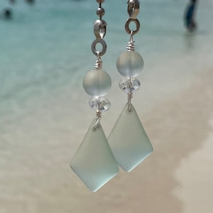 Zeeglazen plafondventilator of licht pull set van twee, mintgroen huis en strand kusthuisje decor, strandhuis cadeau, handgemaakt in het Caribisch gebied