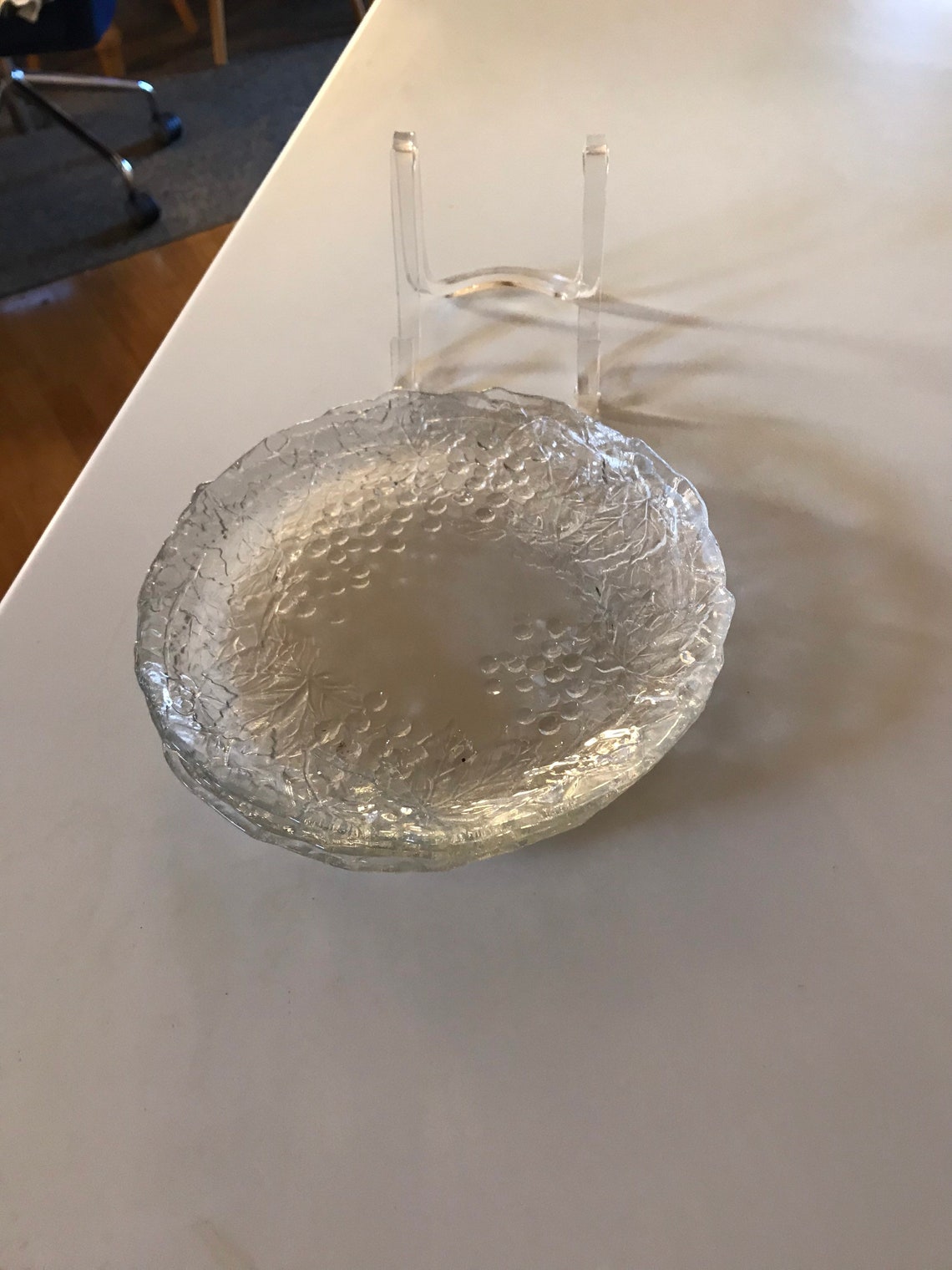 Cut Glass Saucers Set of 4 4 Small Vintage Clear Glass Etsy Norway