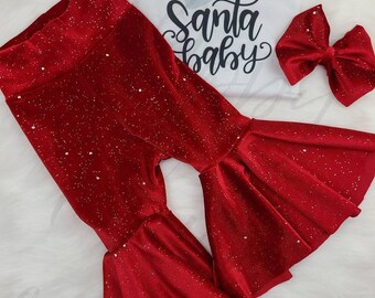 red sequin bell bottoms