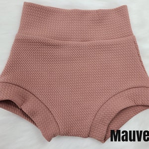 Solid Muted Color Bummies, Bows or Bell Bottoms Solid Color Shorts Baby Bummies Baby/Toddler Shorts High Waist Shorts image 6