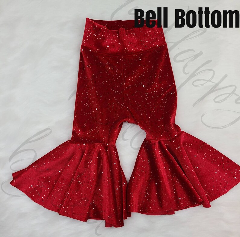 red sequin bell bottoms