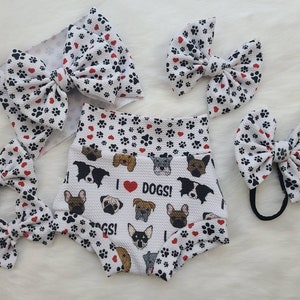 I Love Dogs Bummies; Shorts; Baby Bummies; Baby/Toddler Shorts