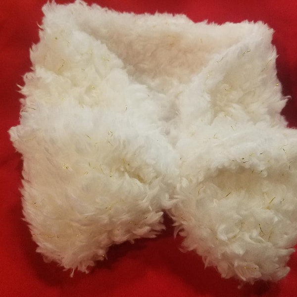 Angelic White Sherpa Headwrap