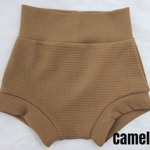 Solid Muted Color Bummies, Bows or Bell Bottoms Solid Color Shorts Baby Bummies Baby/Toddler Shorts High Waist Shorts image 8