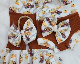 Fall Harvest Bummies, Bows, & Bell Bottoms Baby